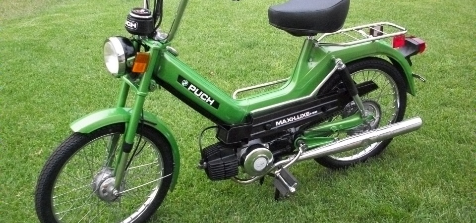 Green 1978 Puch Maxi Luxe